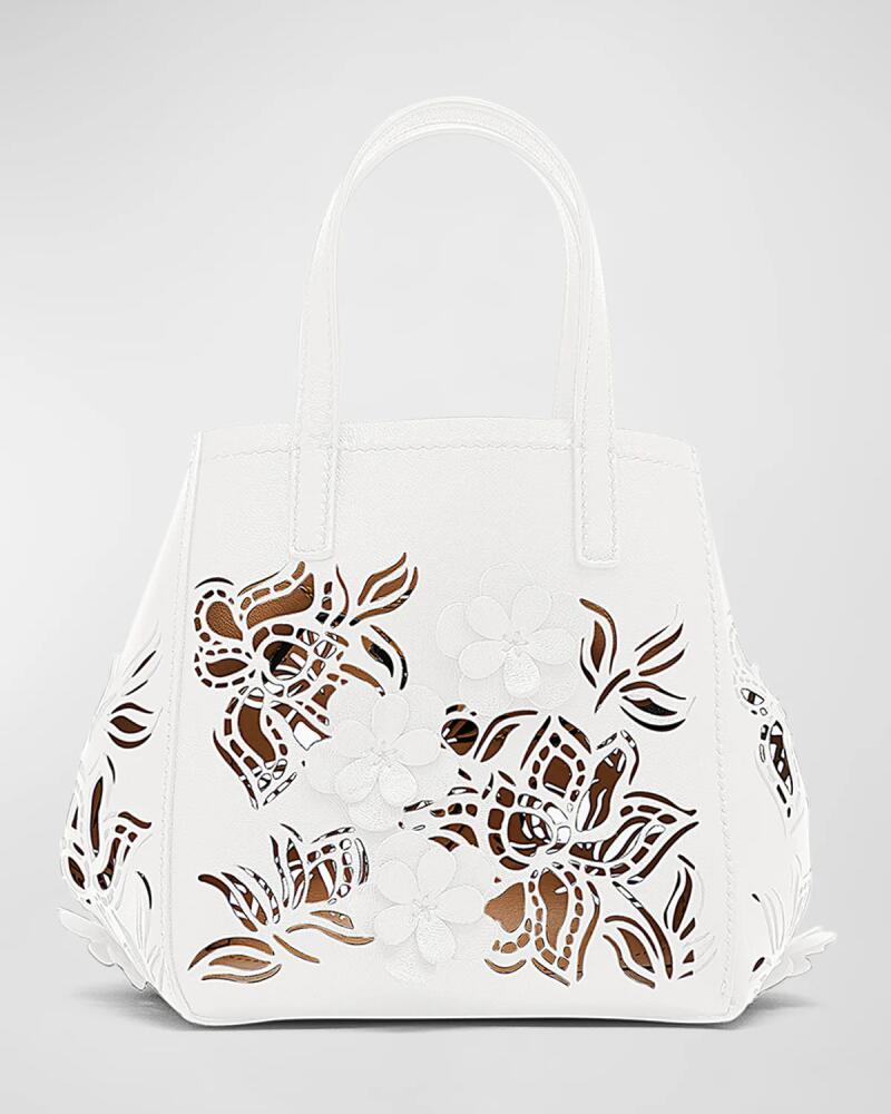 Oscar de la Renta Square Mini Laser Flower Tote Bag Cover