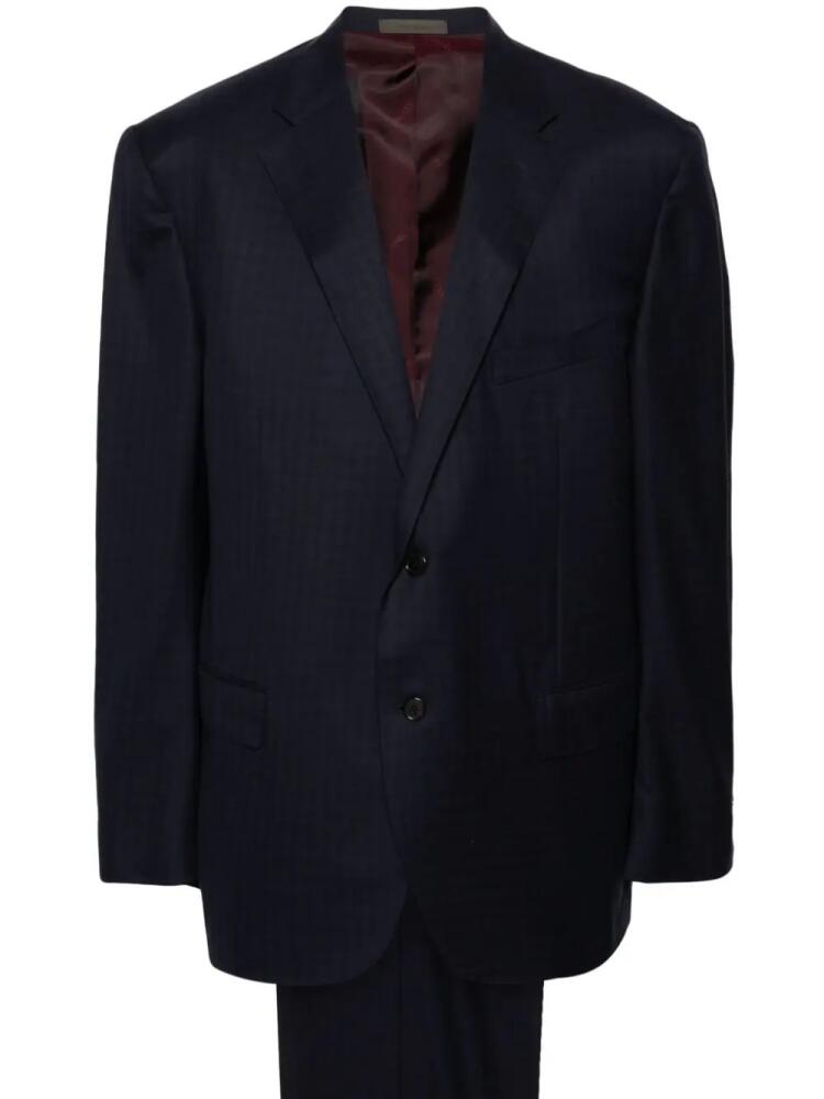 Corneliani checked wool suit - Blue Cover