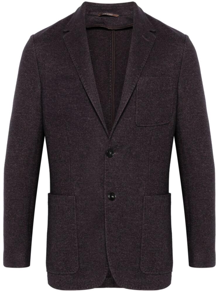 Canali single-breasted blazer - Purple Cover