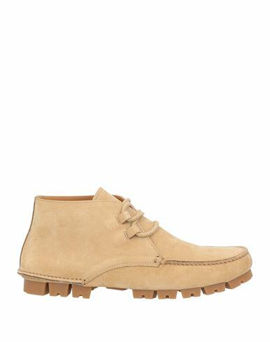 Ferragamo Man Ankle boots Sand Leather Cover