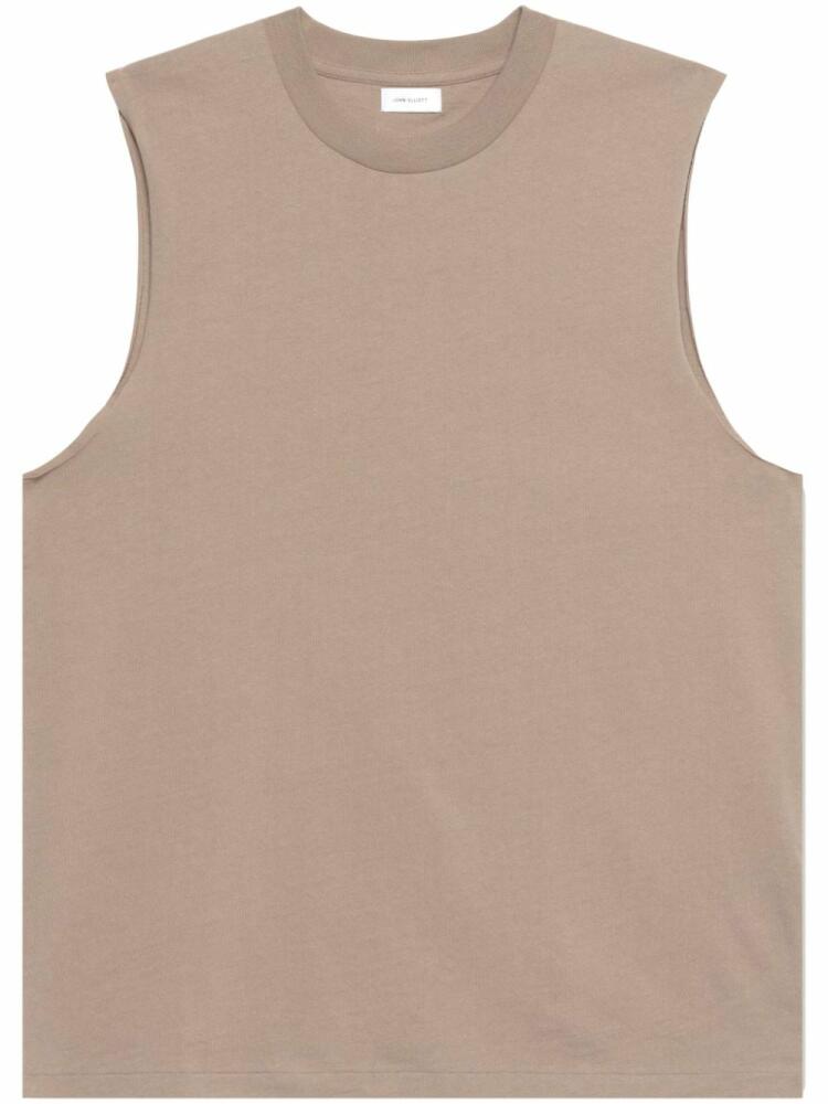 John Elliott sleeveless cotton T-shirt - Neutrals Cover