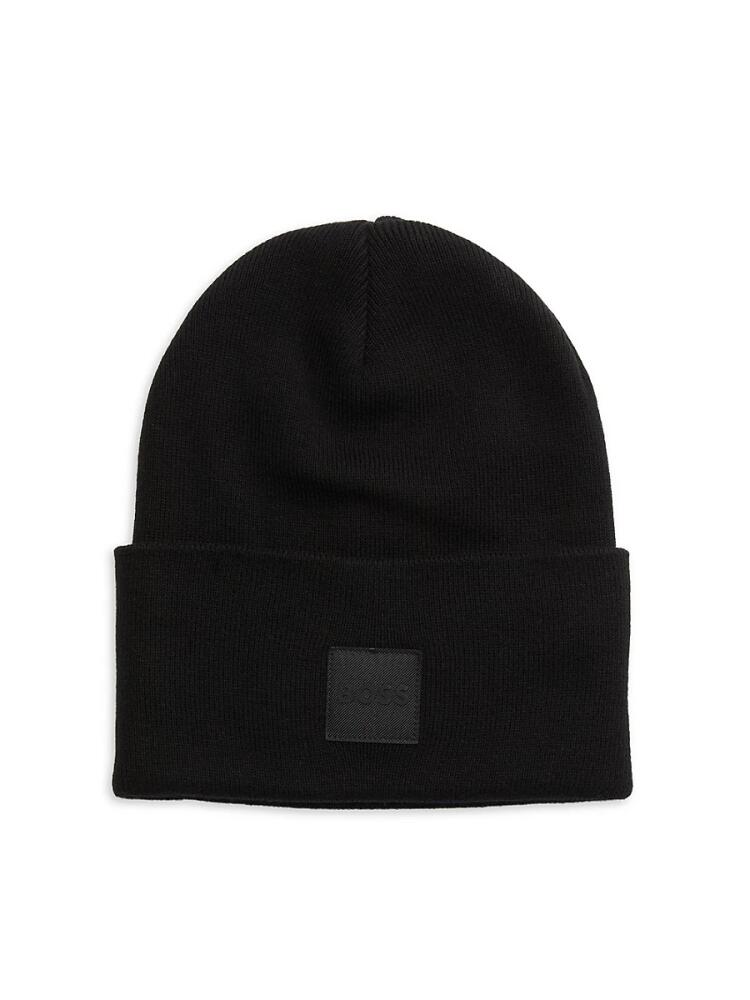 BOSS Men's Fantastico Box Logo Beanie - Black Cover