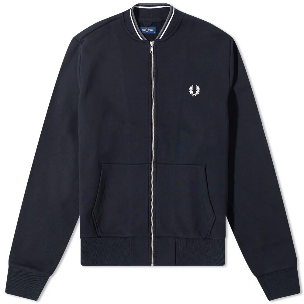 Fred Perry Men's Zip Bomber Jacket in Black Cover