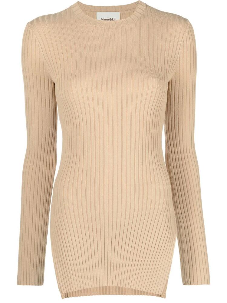 Nanushka Bardia ribbed jumper - Neutrals Cover