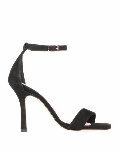 Luca Valentini Woman Sandals Black Leather Cover