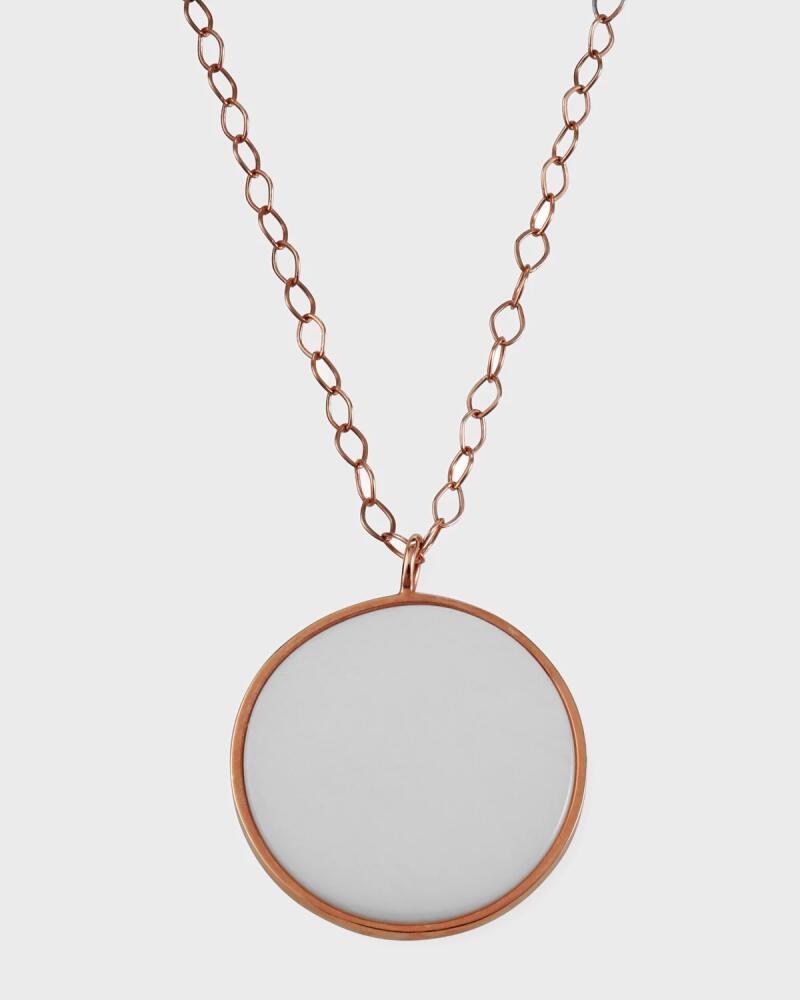 GINETTE NY Ever Jumbo White Agate Disc Necklace Cover