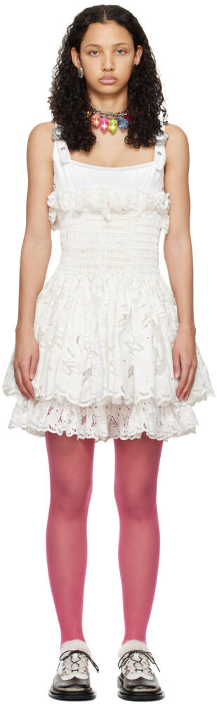 Chopova Lowena White Faddy Minidress Cover