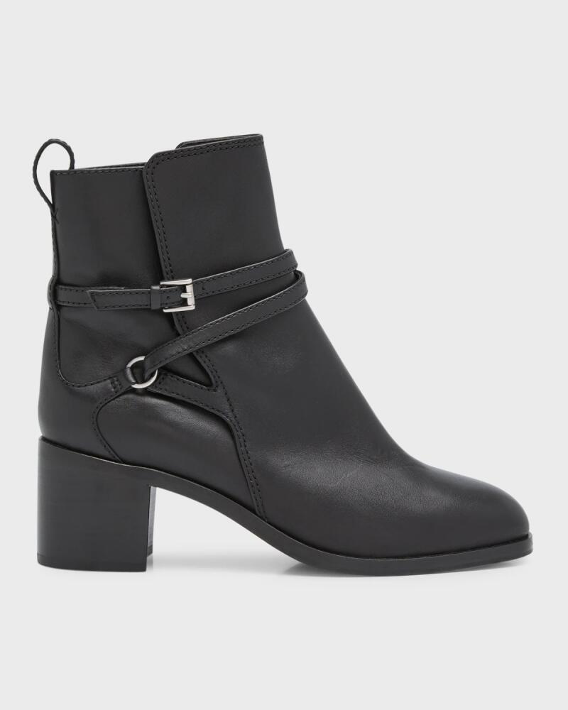 Rag & Bone Hazel Leather Buckle Ankle Booties Cover