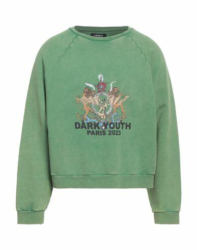 Liberal Youth Ministry Man Sweatshirt Green Cotton Cover