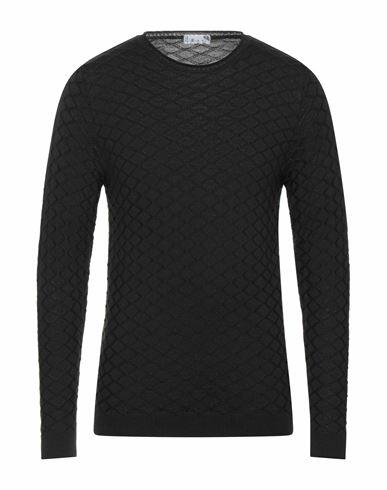 Avignon Man Sweater Black Merino Wool, Acrylic Cover