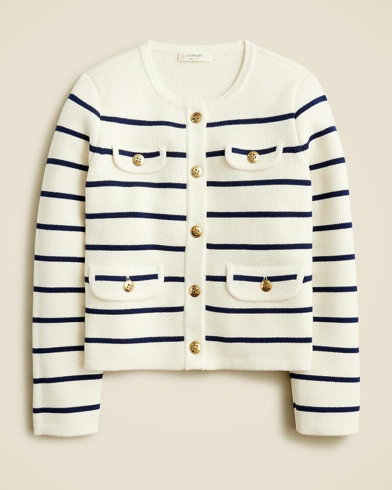 J.Crew Girls' Emilie sweater lady jacket in stripe Cover