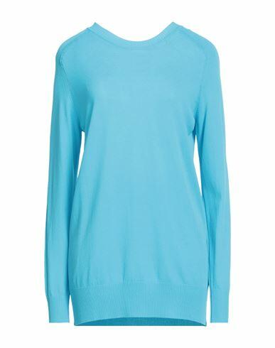 Kate By Laltramoda Woman Sweater Azure Viscose, Polyamide Cover