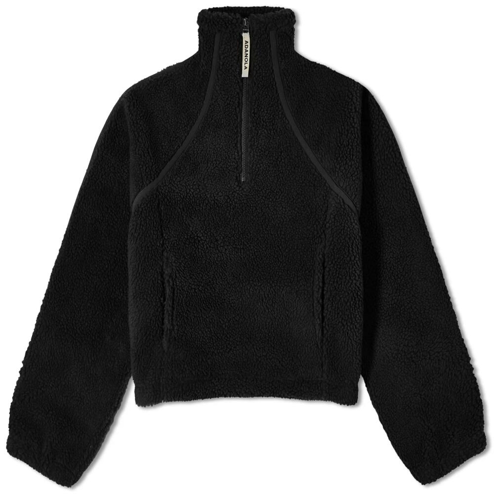 Adanola Women's Quarter Zip Fleece in Black Cover