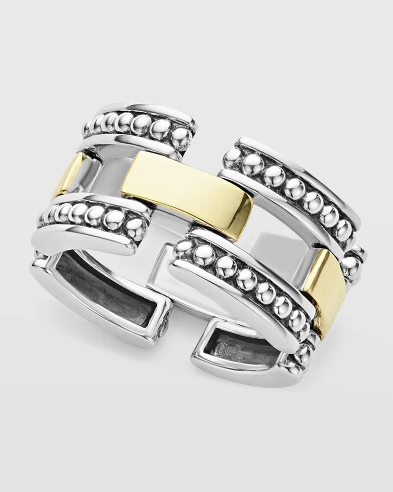 LAGOS High Bar Two-Tone 12mm Band Ring Cover