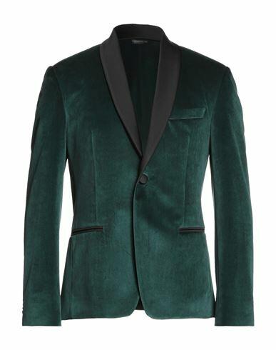 Alessandro Dell'acqua Man Blazer Green Polyester Cover