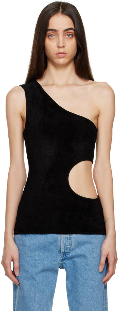 GAUCHERE Black Cutout Tank Top Cover