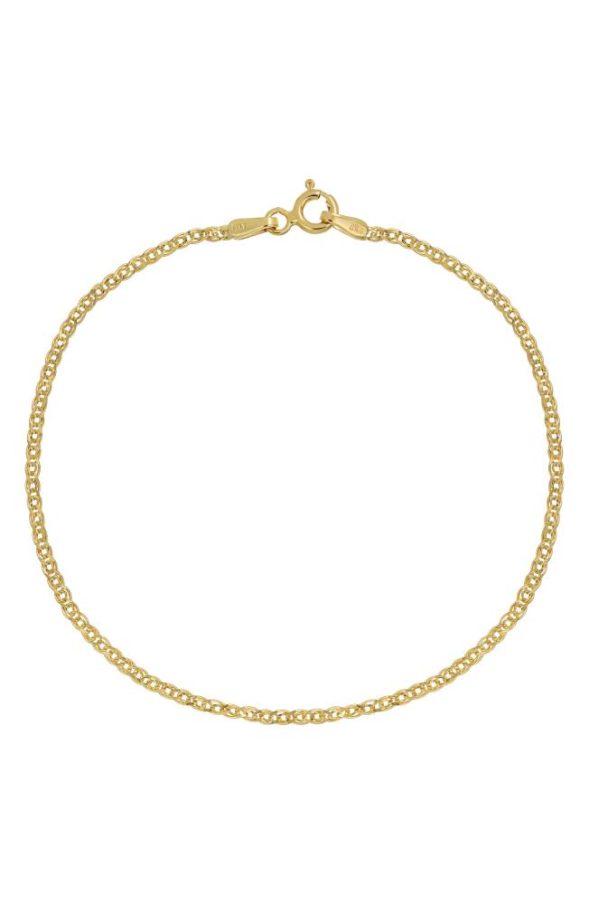 Bony Levy 14K Gold Double Curb Chain Bracelet in 14K Yellow Gold Cover