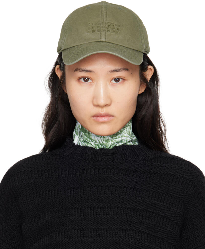 MM6 Maison Margiela Khaki Baseball Cap Cover