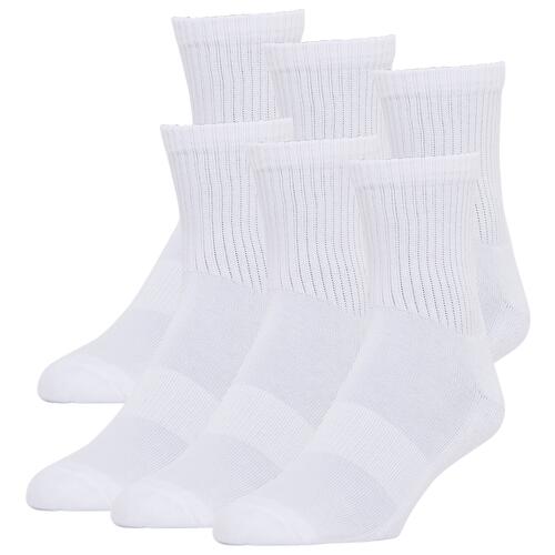 LCKR 6-Pack Athletic Half Cushion Quarter - Mens White/White Cover