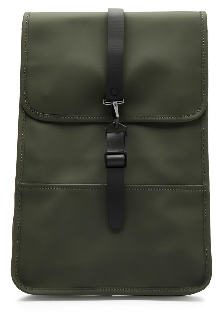 Rains Mini Rubberised Backpack - Dark Green Cover