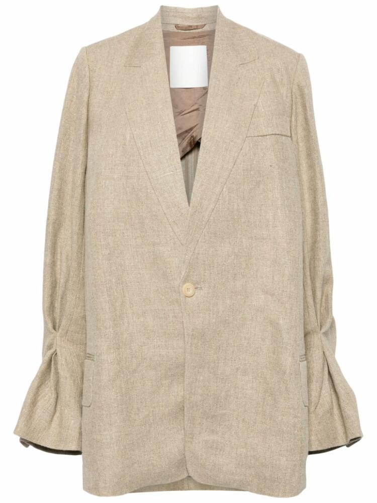 JNBY oversized linen blazer - Neutrals Cover