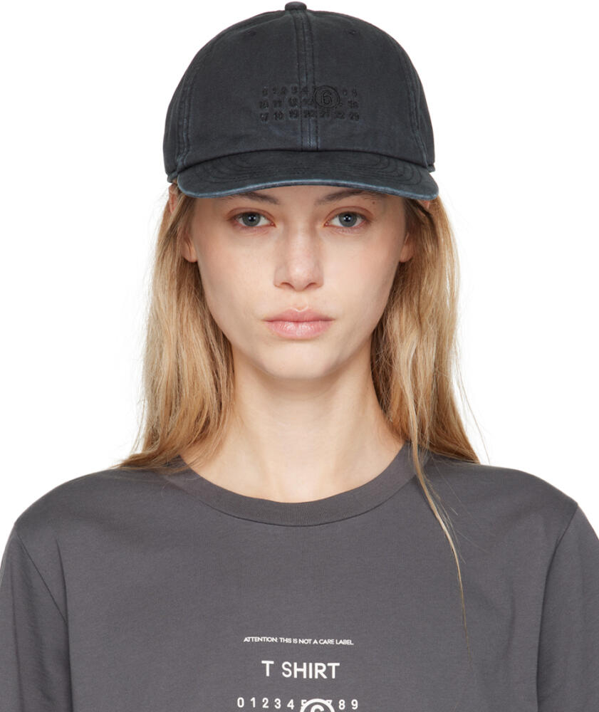 MM6 Maison Margiela Black Baseball Cap Cover