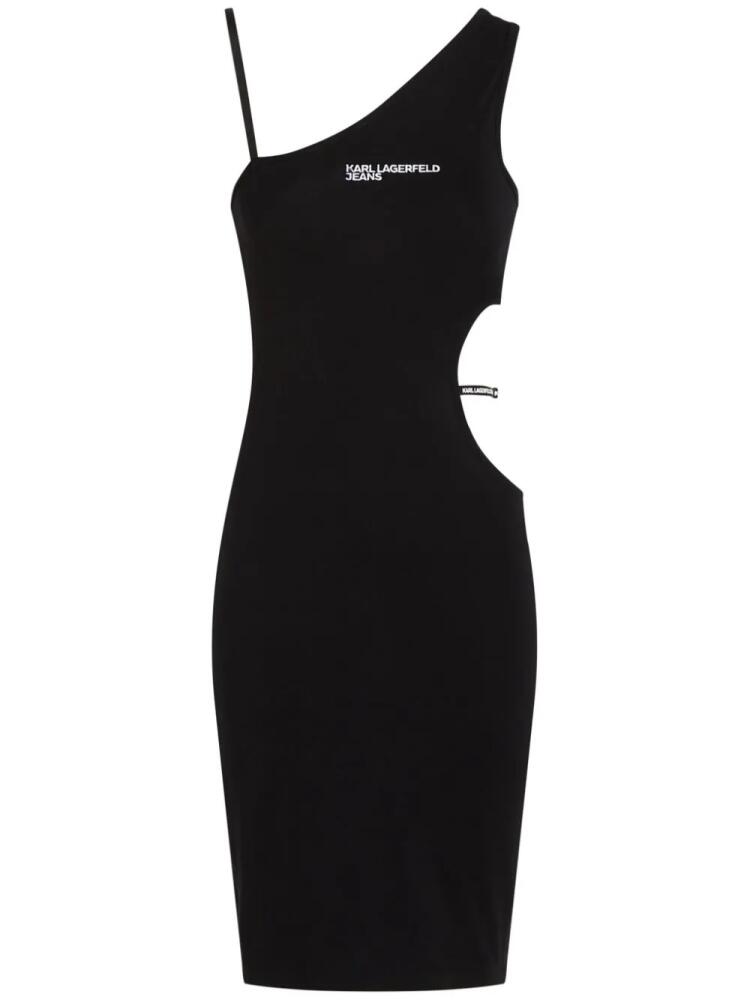 Karl Lagerfeld Jeans cut-out tank minidress - Black Cover