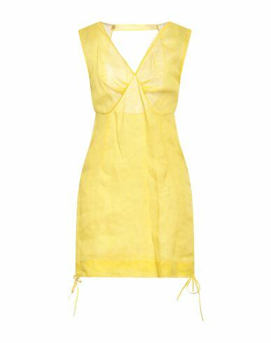 Loewe Woman Mini dress Yellow Cotton Cover