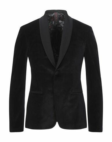 Alessandro Dell'acqua Man Blazer Black Polyester Cover