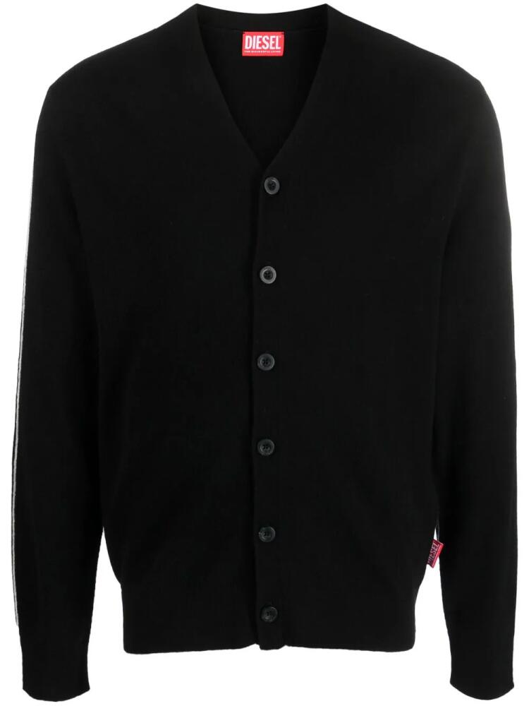 Diesel K-Zante wool-cashmere cardigan - Black Cover