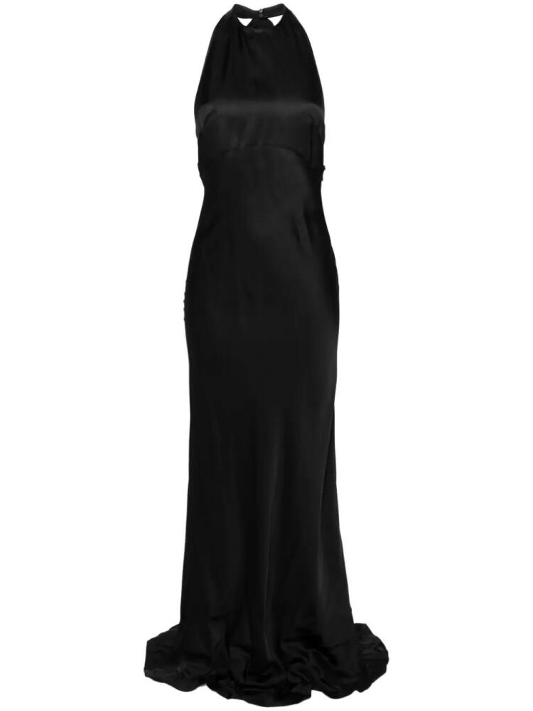 Nº21 open-back satin maxi dress - Black Cover