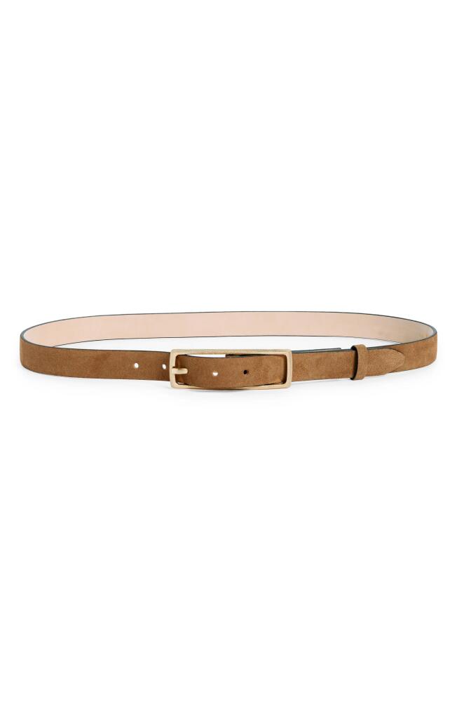 rag & bone Rebound Suede Belt in Camelsd Cover