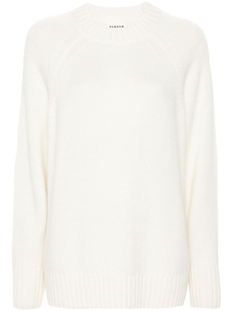 P.A.R.O.S.H. cashmere jumper - White Cover