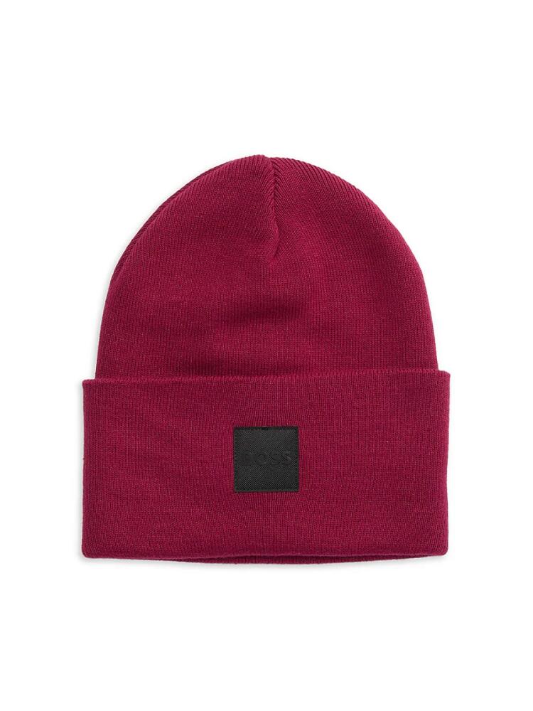 BOSS Men's Fantastico Box Logo Beanie - Red Cover