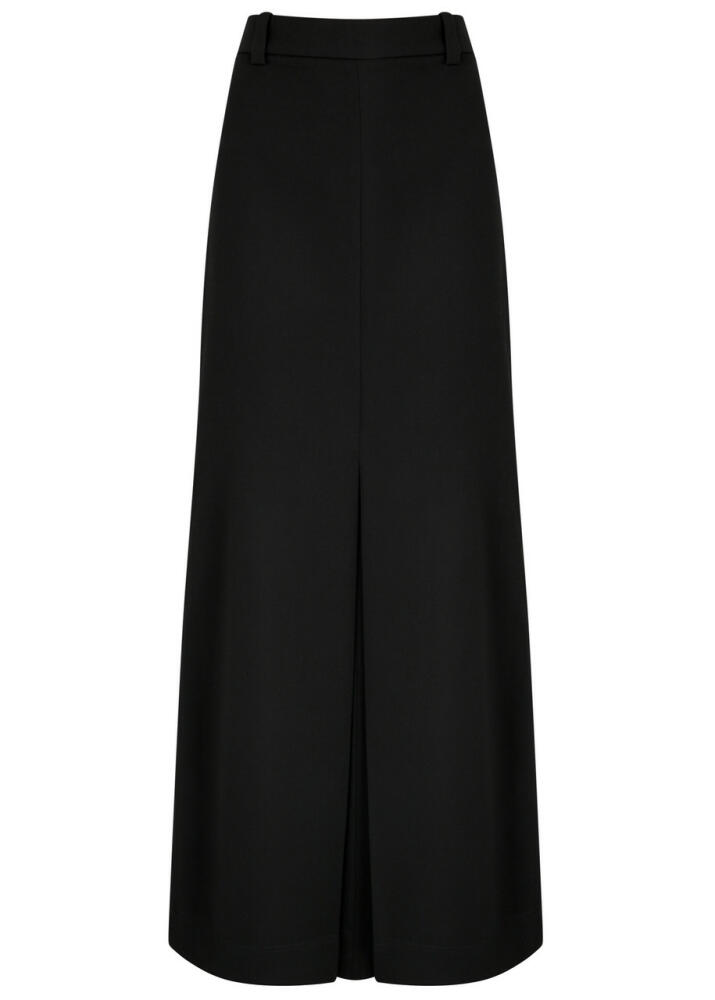 Victoria Beckham Wool-blend Maxi Skirt - Black Cover