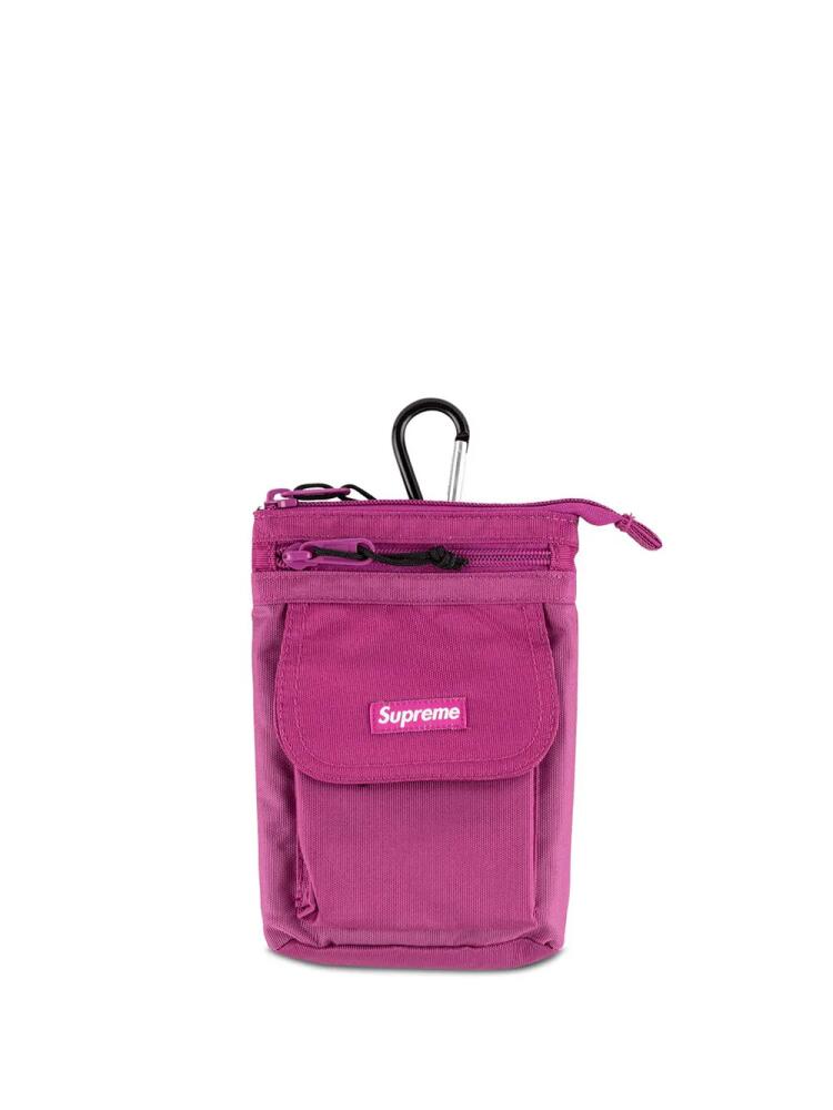 Supreme logo-patch shoulder bag - Pink Cover