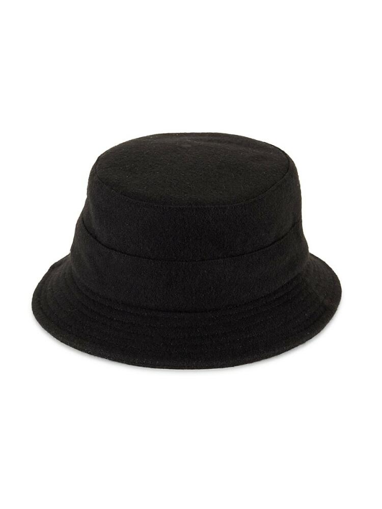 Saks Fifth Avenue Made in Italy Men's Max Melton Wool Blend Bucket Hat - Black Cover