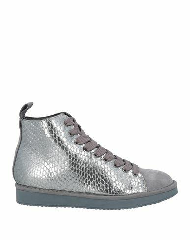 Panchic Woman Sneakers Silver Leather Cover