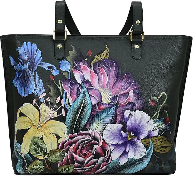 Anuschka Large Zip Top Tote 698 (Vintage Floral) Bags Cover