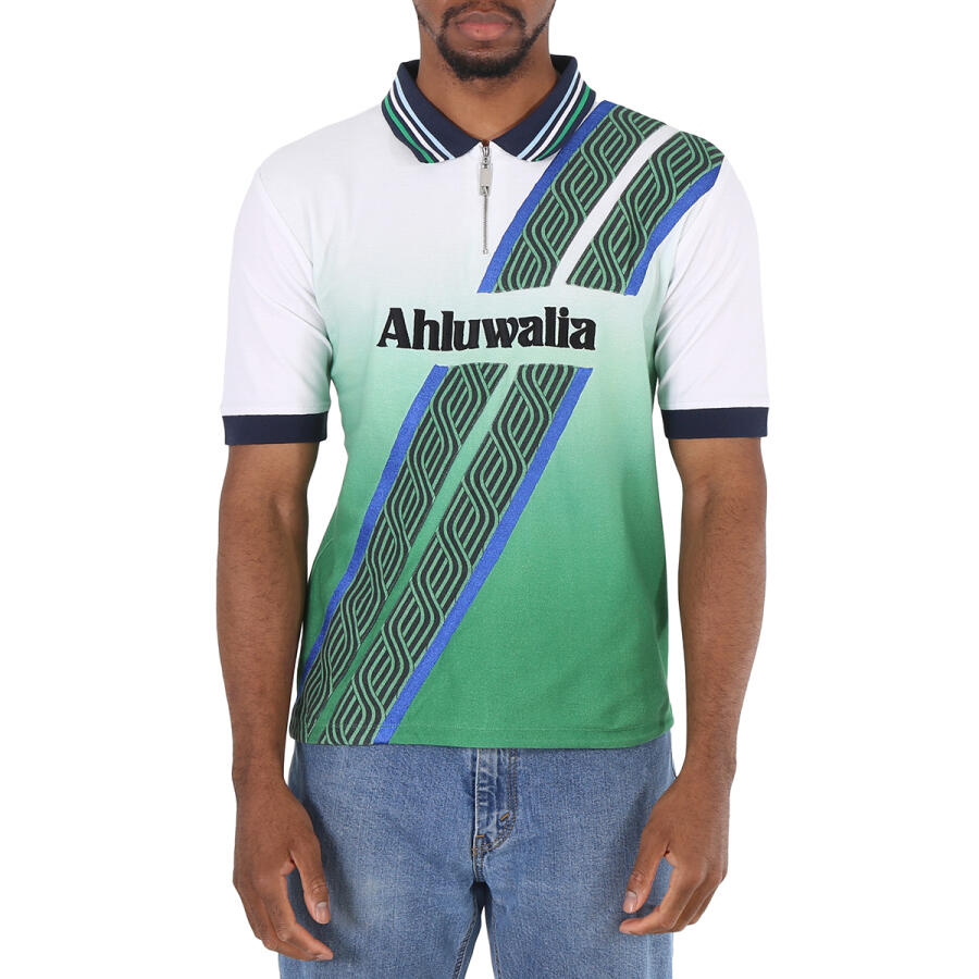 Ahluwalia Mens Football Short Sleeve Cotton Polo Shirt Cover