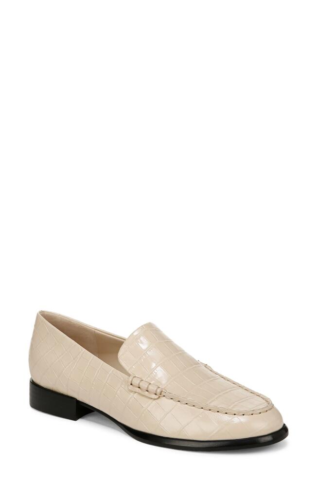 Vince Naomi Croc Embossed Loafer in Birch Sand Cover