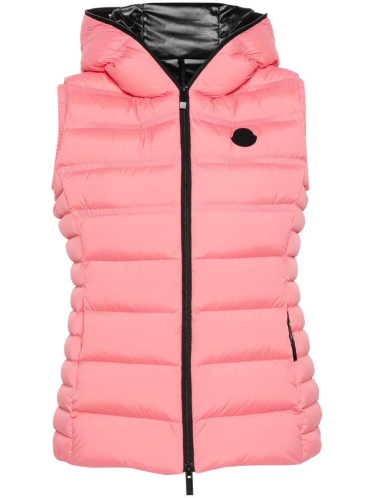 Moncler quilted padded gilet - Pink Cover