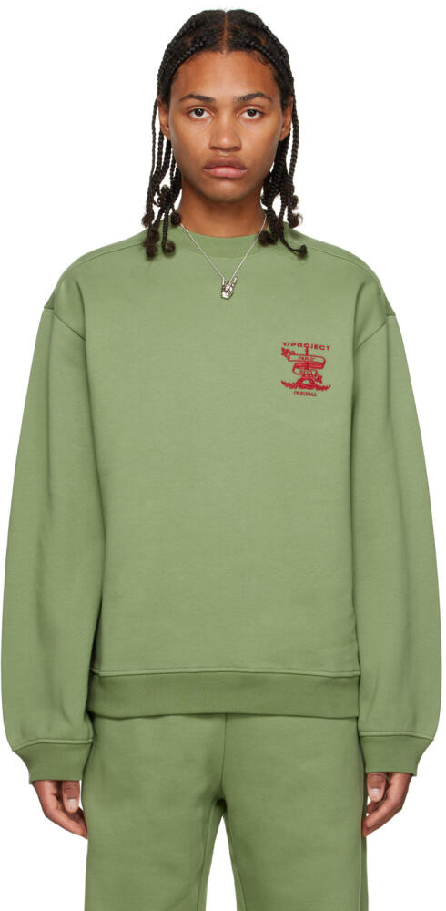 Y/Project Green Embroidered Sweatshirt Cover