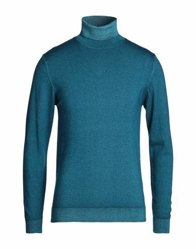 Daniele Fiesoli Man Turtleneck Deep jade Merino Wool Cover