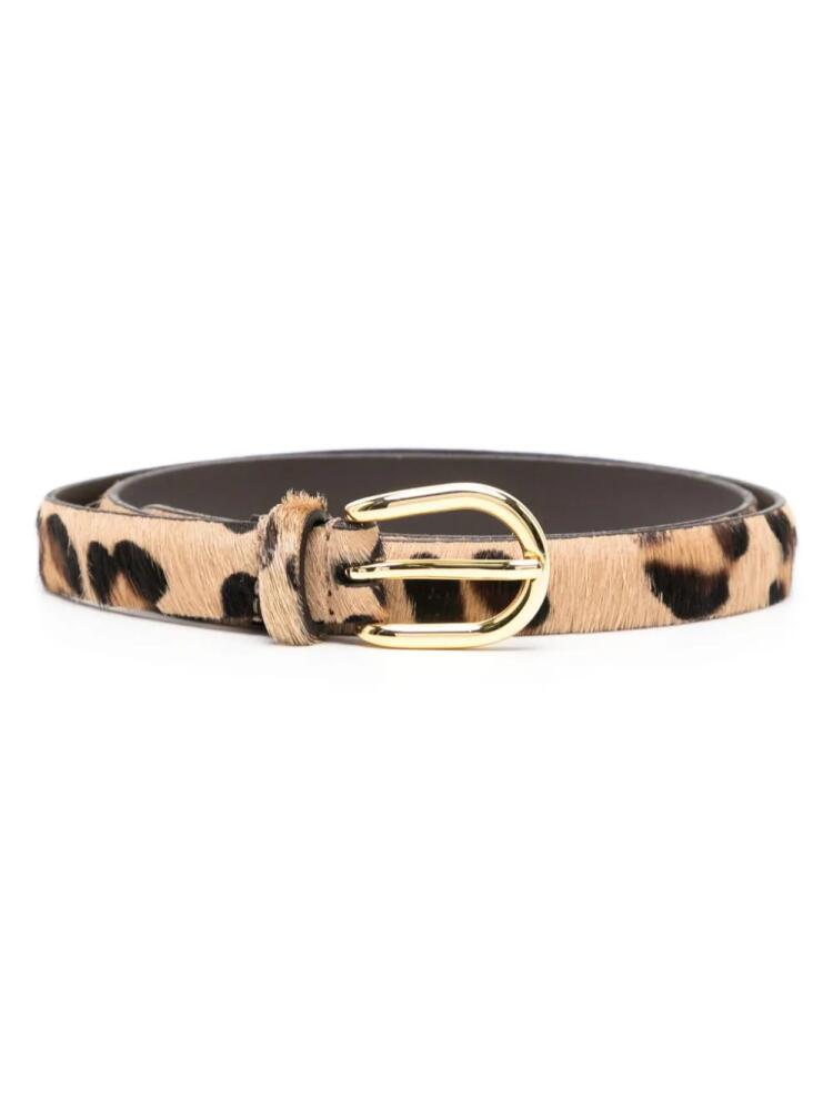 Anderson's leopard printed belt - Neutrals Cover