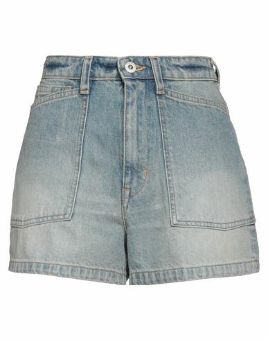 Kenzo Woman Denim shorts Blue Cotton Cover