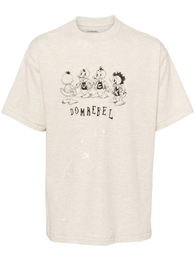 DOMREBEL schoolyard T-shirt - Neutrals Cover