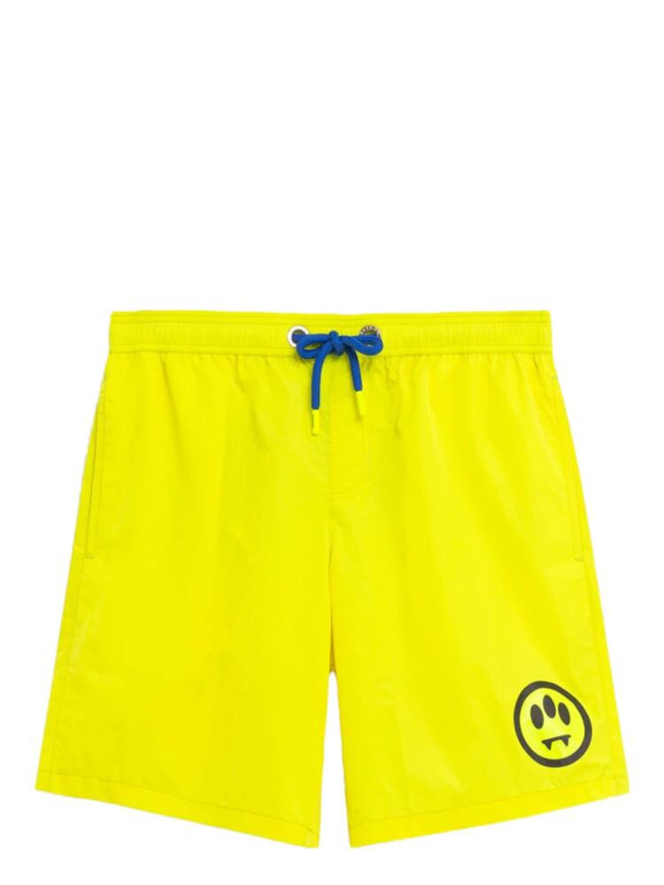 BARROW contrasting swim shorts - Yellow Cover