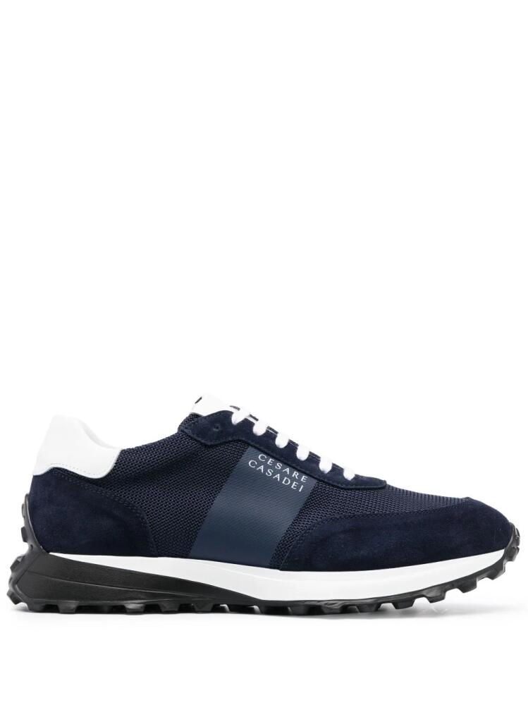 Casadei low-top suede sneakers - Blue Cover