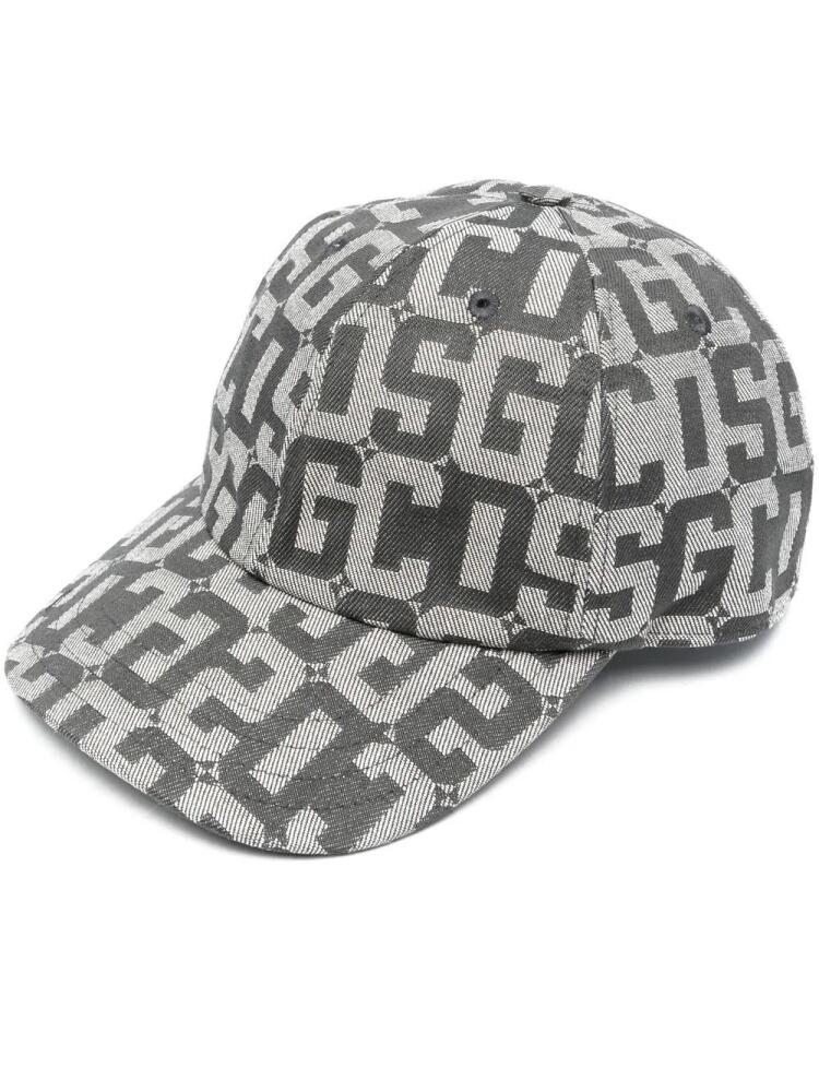 GCDS logo-print cotton cap - Grey Cover